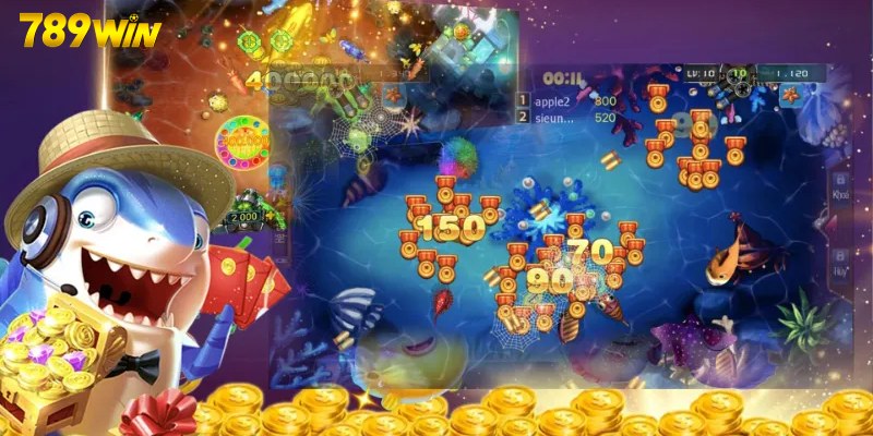 Giao diện chơi game bắn cá online đẹp mắt và ấn tượng