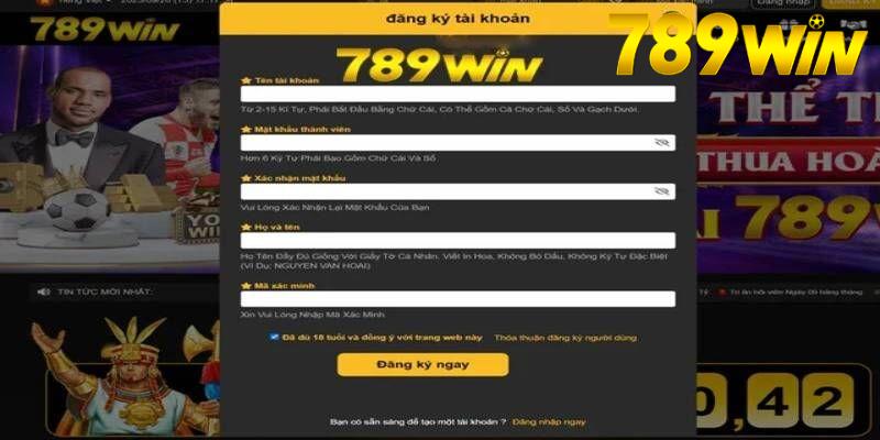 Người chơi cần cung cấp chính xác thông tin cá nhân khi đăng ký 789win